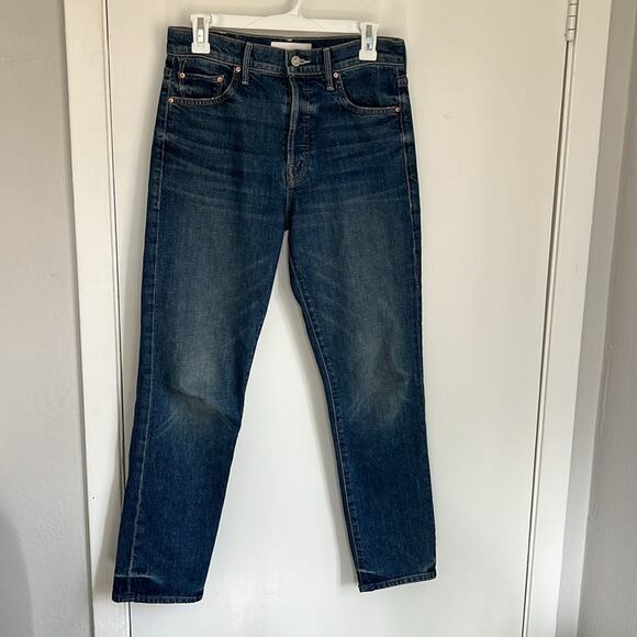 MOTHER Denim The Trickster Straight Ankle Jeans in Born to be Bitten - Picture 4 of 7